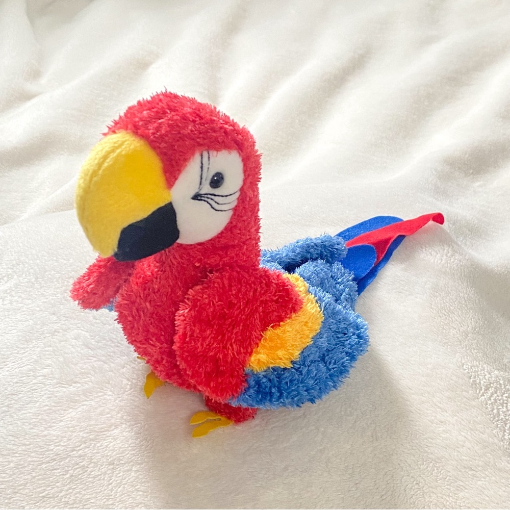 Gabby Red Parrot Soft Plush Toy from Douglas Toys
